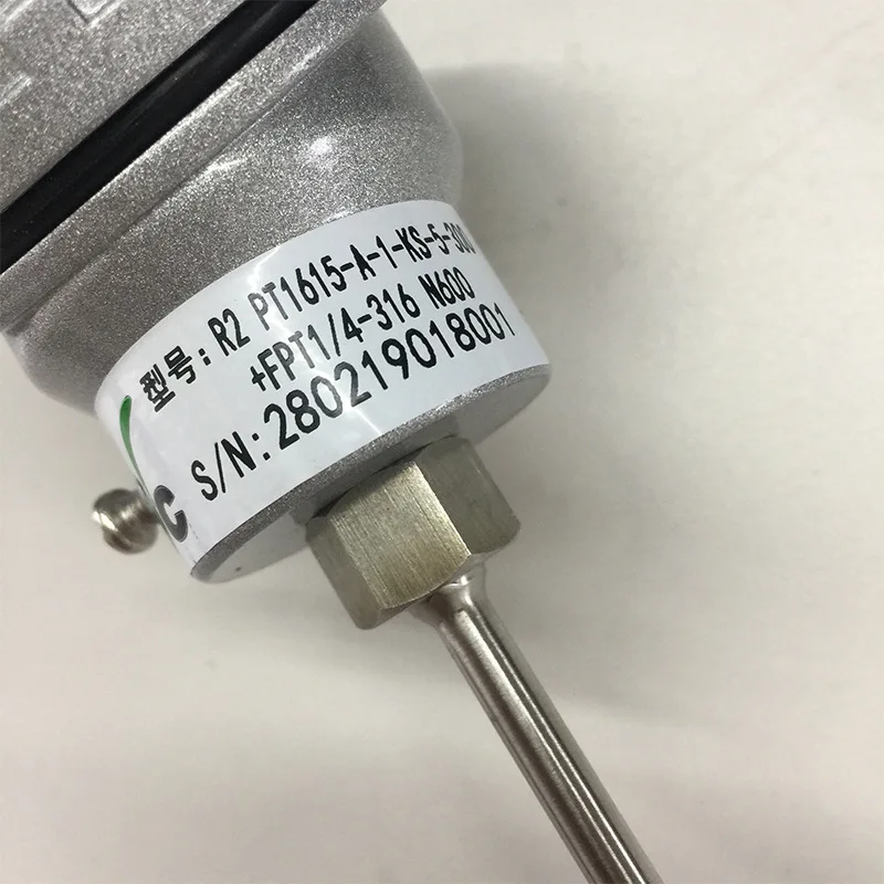 Taiwan EYC Temperature Sensor PT1615 Pipe Diameter 5MM Pipe Length 300MM 1/4 Movable Thread, Inner 600 Degrees