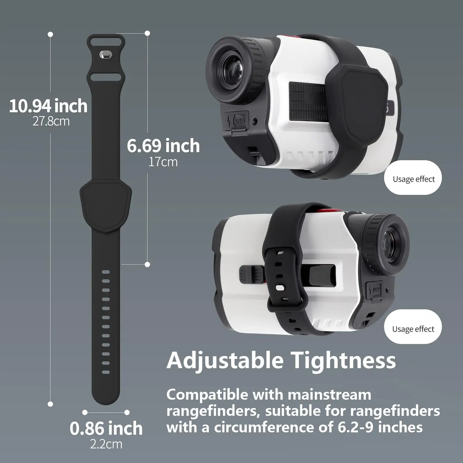 حامل مكتشف المدى، شريط تخزين محدد المدى للجولف، حامل اختبار المسافة خفيف الوزن لمدى الممارسة الداخلية للطورة الخارجية