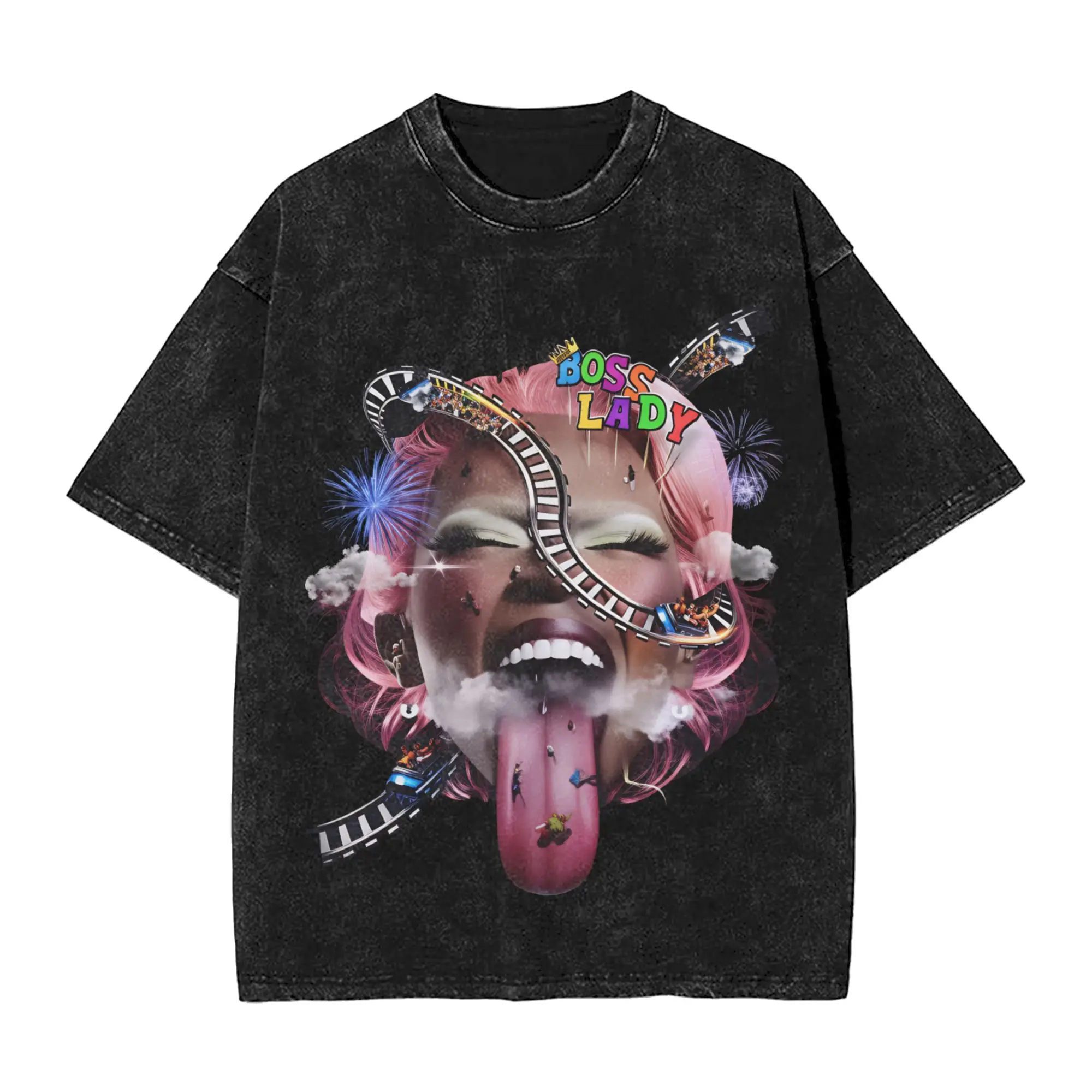 Camisetas Theodora Boss Lady Tour 2026 para hombre, camiseta divertida de algodón con cuello redondo, camiseta de manga corta, camisetas originales