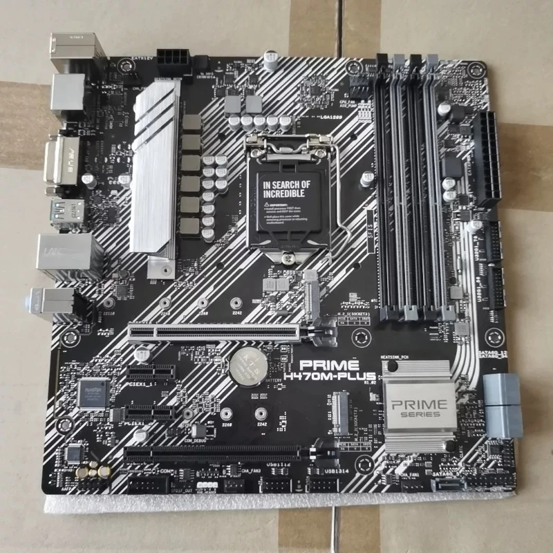 Used for ASUS PRIME H470M-PLUS LGA1200 mATX Motherboard H470 Chip DDR4 Dual M.2 2.5G LAN For 10th Gen Intel Core CPU