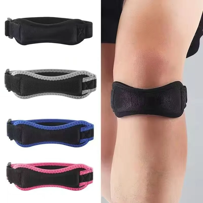 Knee Patellar Tendon Support Strap Adjustable Patella Band for Men Women Basketball Running Hiking Jumpers Volleyball