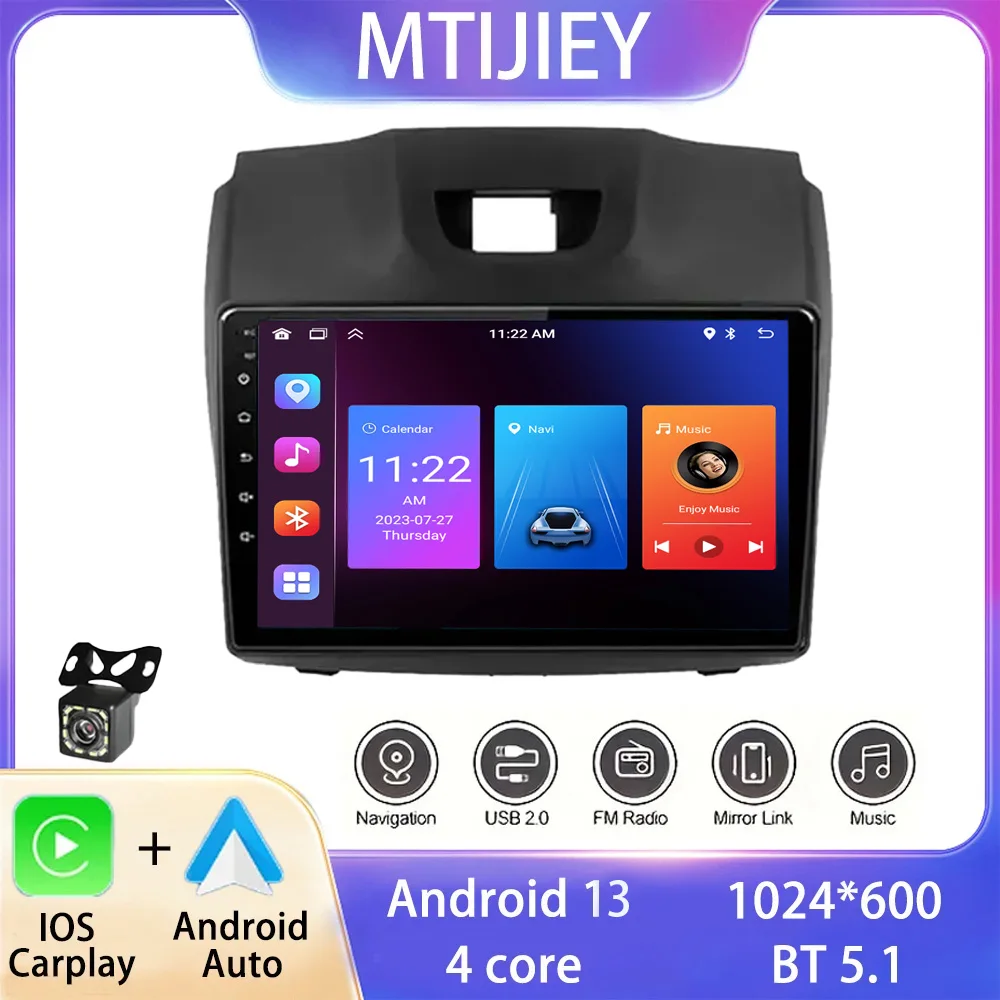 

Android 13 Car Carplay Player For Chevrolet Holden S10 TRAILBLAZER COLORADO ISUZU DMAX GPS Radio Audio