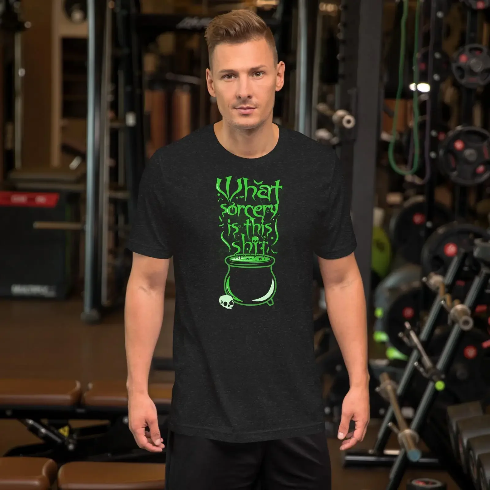 Cauldron Sorcery t shirt vintage Washed Comfortable designer clothes Breathable Soft homme Casual Unisex streetwear