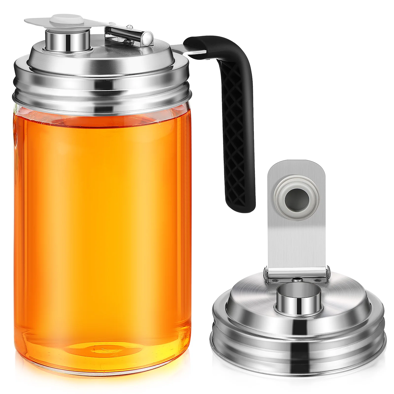 

2 Pcs Mason Cover Canning Lids Stainless Steel Fermenting Jar Regular Covers for Soda