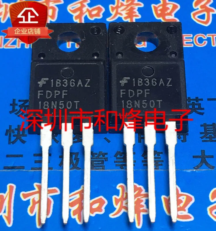 

20PCS/LOT FDPF18N50T TO-220F 500V 18A Datasheet - Electronic Component for Professional Use