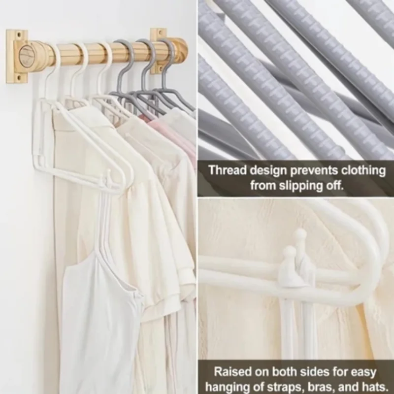 

1pcs Foldable Clothes Hanger Plastic Folding Clothes Trouser Storage Rack Space Saving Anti Slip Rack Home Clothing Storage Tool