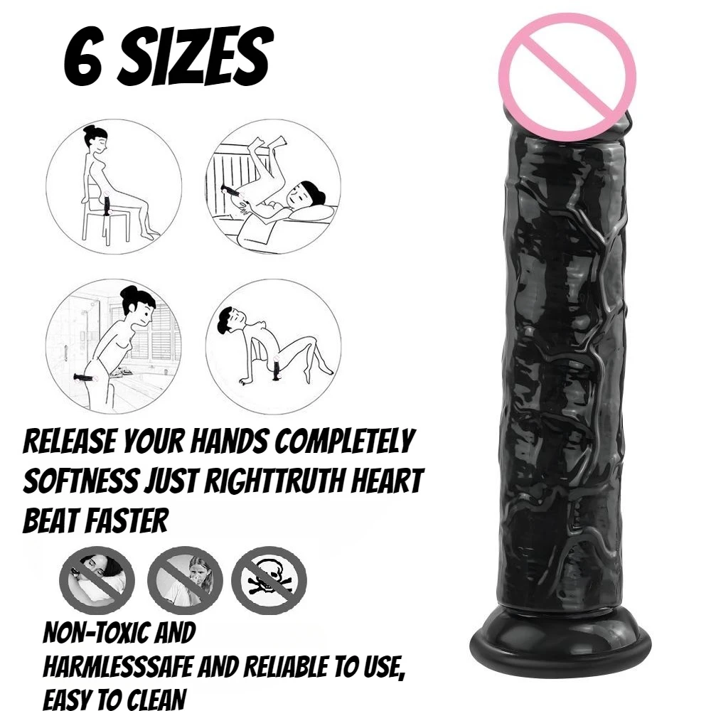 Fierce Horse， Women Gay Sex Toy ，Dildo for Women， Penis，Cock，Gode，black dildo，Strong Suction Cup，Anal Plug， Easy to clean，G-spot