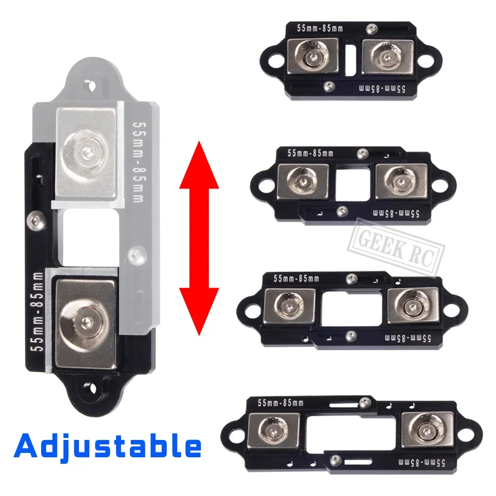 Postes magnéticos ajustables para coche, carcasa magnética Invisible para 1/10 RC Crawler Axial SCX10 TRX4 TRX-6, 55-85mm, 4 Uds.