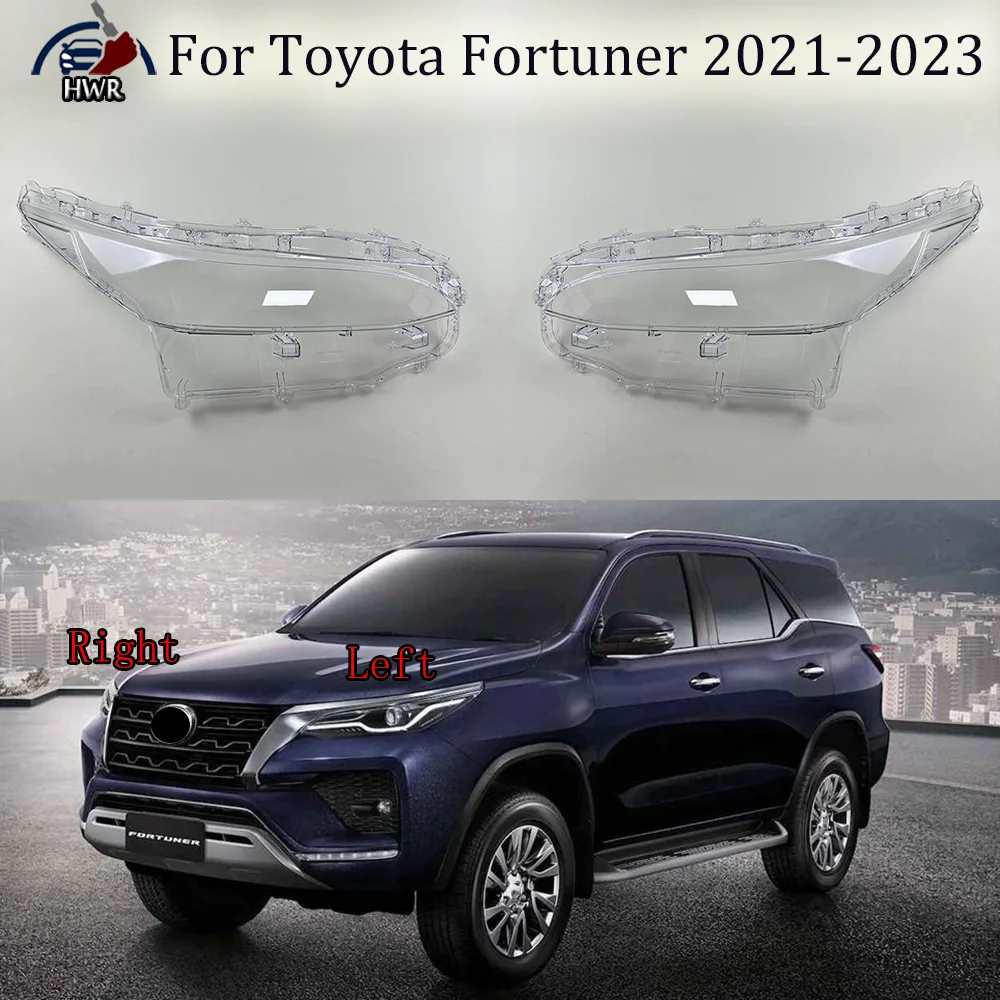 

Headlamp Lamp Shell Headlight Cover Transparent Lampshade Plexiglass Replace Original Lens For Toyota Fortuner 2021 2022 2023