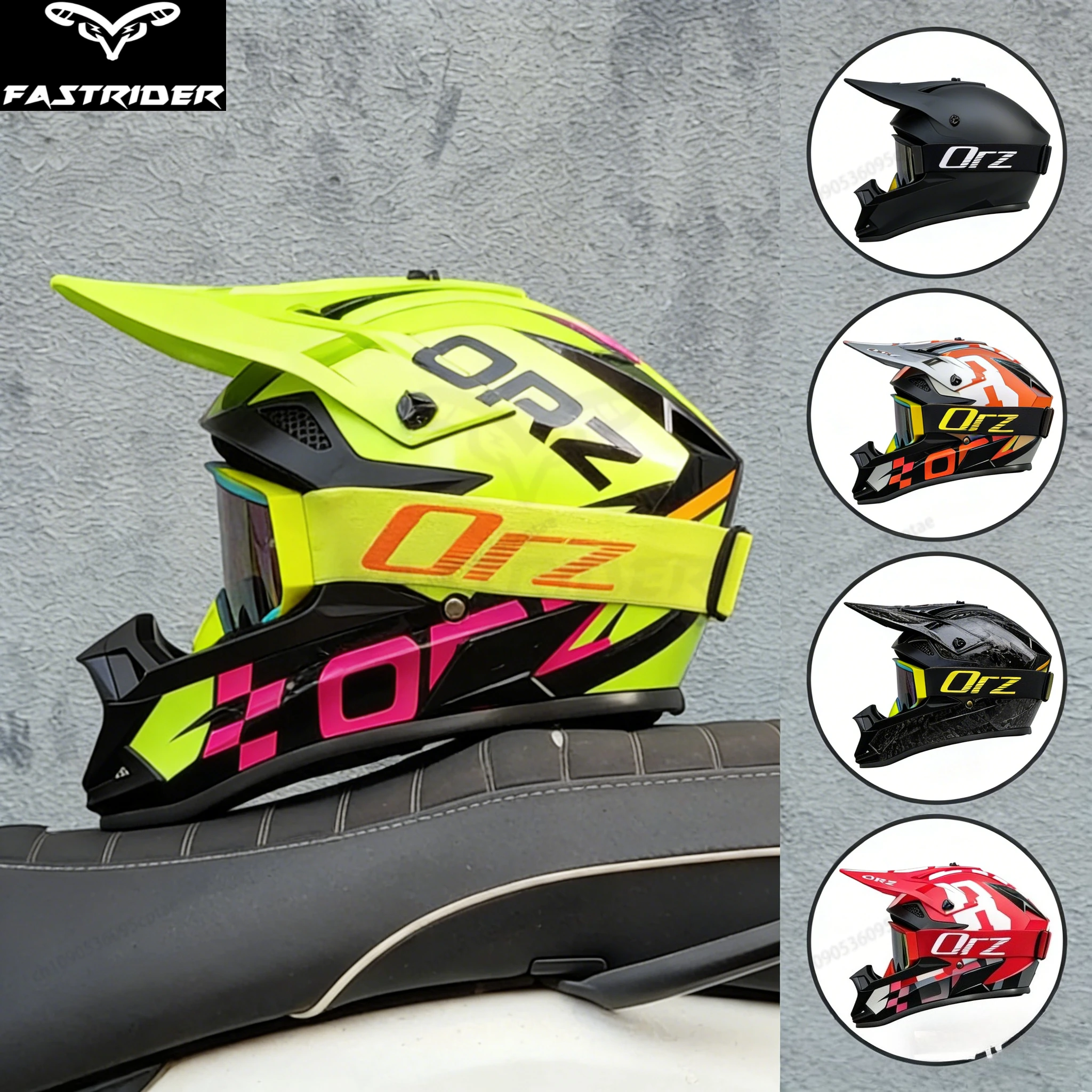 

ORZ профессиональный шлем для мотокросса с героями мультфильмов для взрослых и детей, внедорожный шлем для квадроцикла, MTB, гоночный шлем на мотоцикле