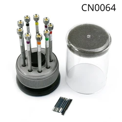 9pcs Stainless Steel Precision Screwdriver Set Watch Repair Tool Kit for Watchmaker Watch Glasses Flat Blade Assort Slotted Tool
