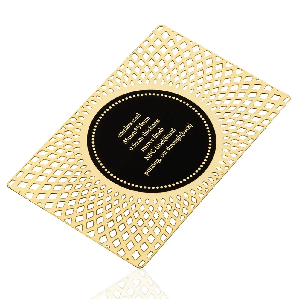 NFC Metal Credit Card Plated Gold Color