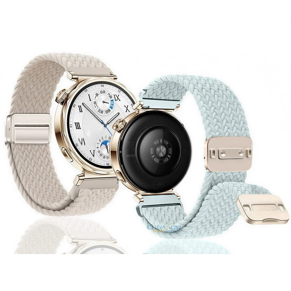 18mm 20mm 22mm Nylonarmband für Garmin Vivoactive 6 5 4 4s Band Watch Venu 4 3 2s SQ Forerunner 970 165 Magnetisches geflochtenes Armband – Detail 6