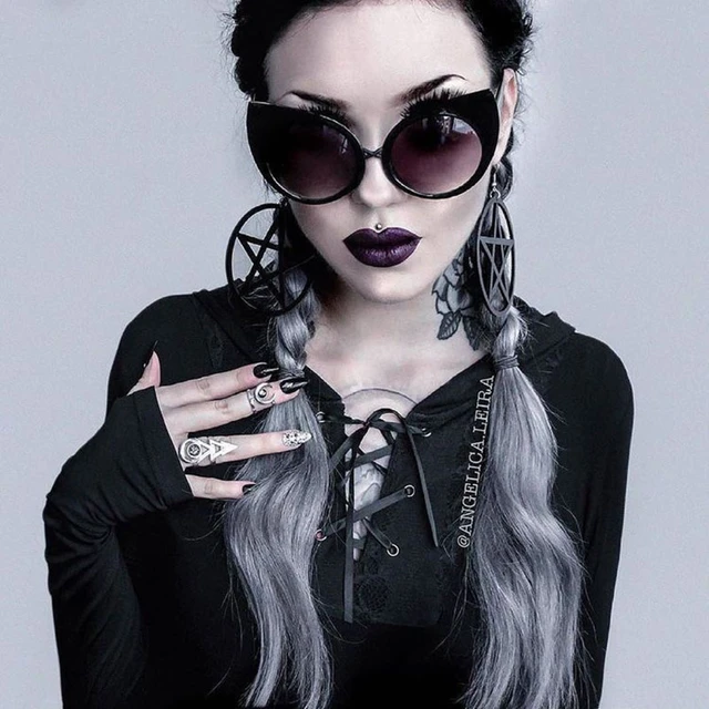 Oversized Sunglasses Women Luxury Cat Eye Sunglasses Women Black Black Cat Aliexpress
