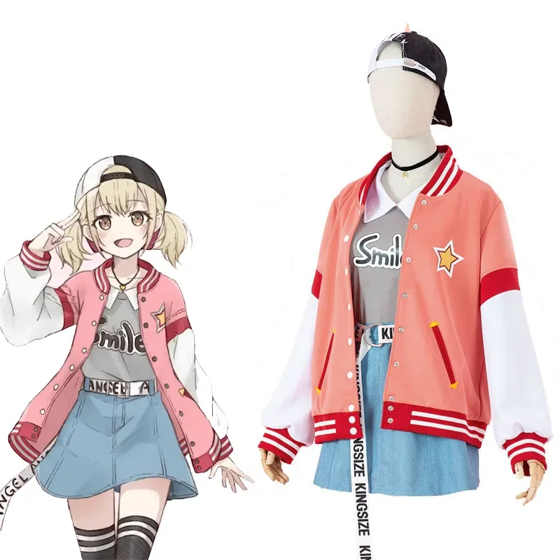 

Anime Game Project Sekai Colorful Stage Azusawa Kohane Cosplay Costumes Wig Feat Vivid BAD SQUAD Azusawa Kohane Uniform Outfits