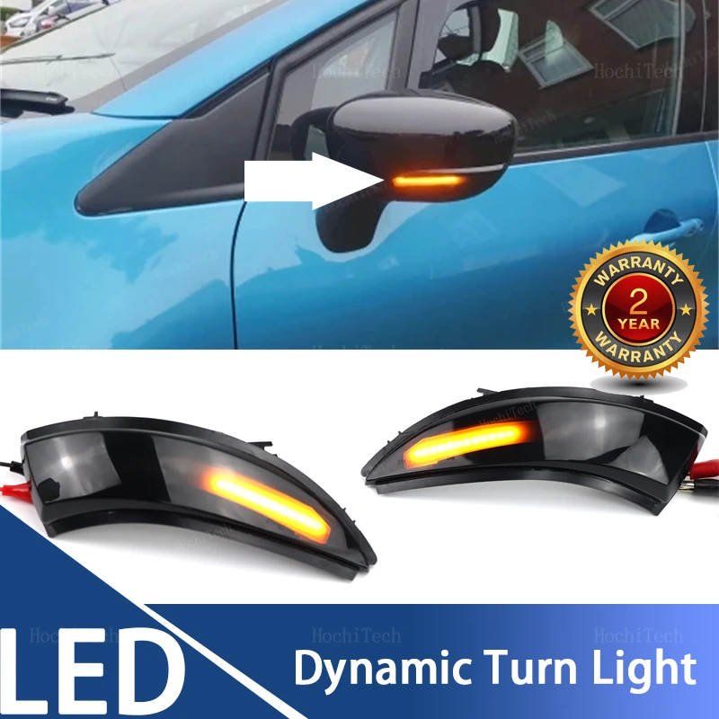 Dynamic Black LED Turn Signal Light Sequential Rearview Mirror Light For Renault Captur Samsung QM3 Kaptur Clio IV Lutecia