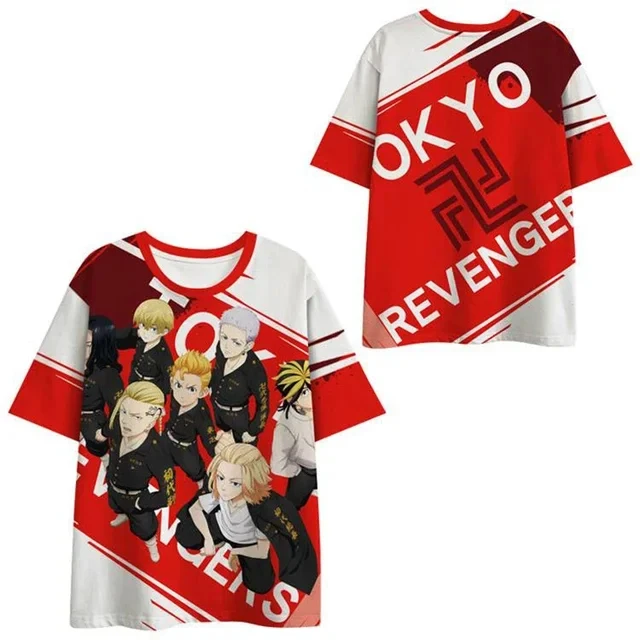 Tokyo Avengers T-shirt Anime 3D Printed Summer Men/Women O-Neck TShirt Casual Short Sleeve Oversized Fashion Man Clothing