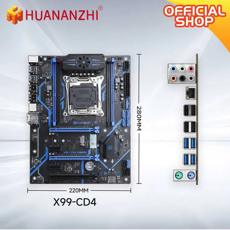 HUANANZHI X99 CD4 LGA 2011-3 XEON X99 Motherboard with TPM2.0