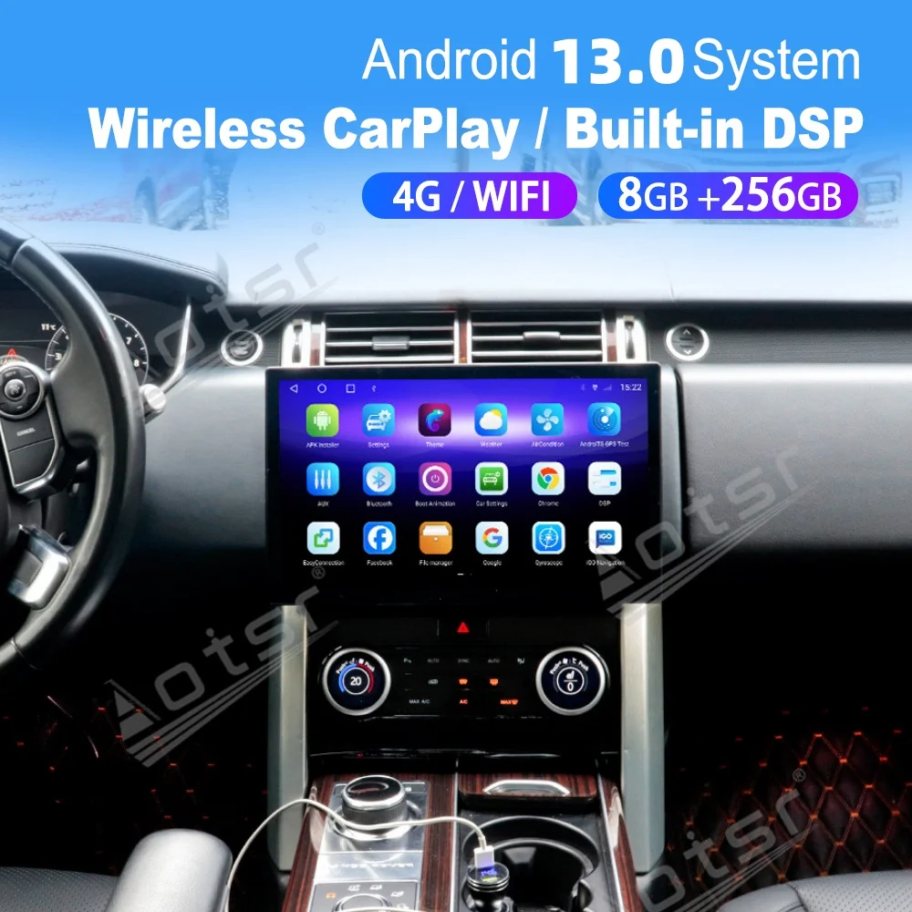 

8 Core Android Auto Car Multimedia Automotive For Land Rover Executive 2013~2017 Car Stereo Radio GPS Navigation WIFI Head Unit