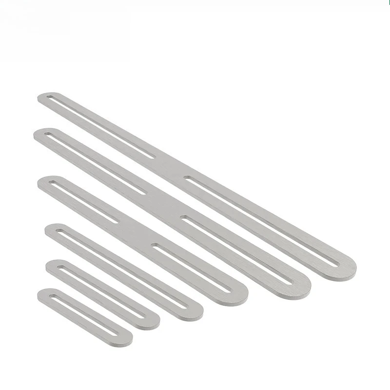 Slotted Hole Adjustable 90 Degree Rotatable Corner Bracket Dual Head 201 Stainless Steel Right Angle Shelf Support Bracket