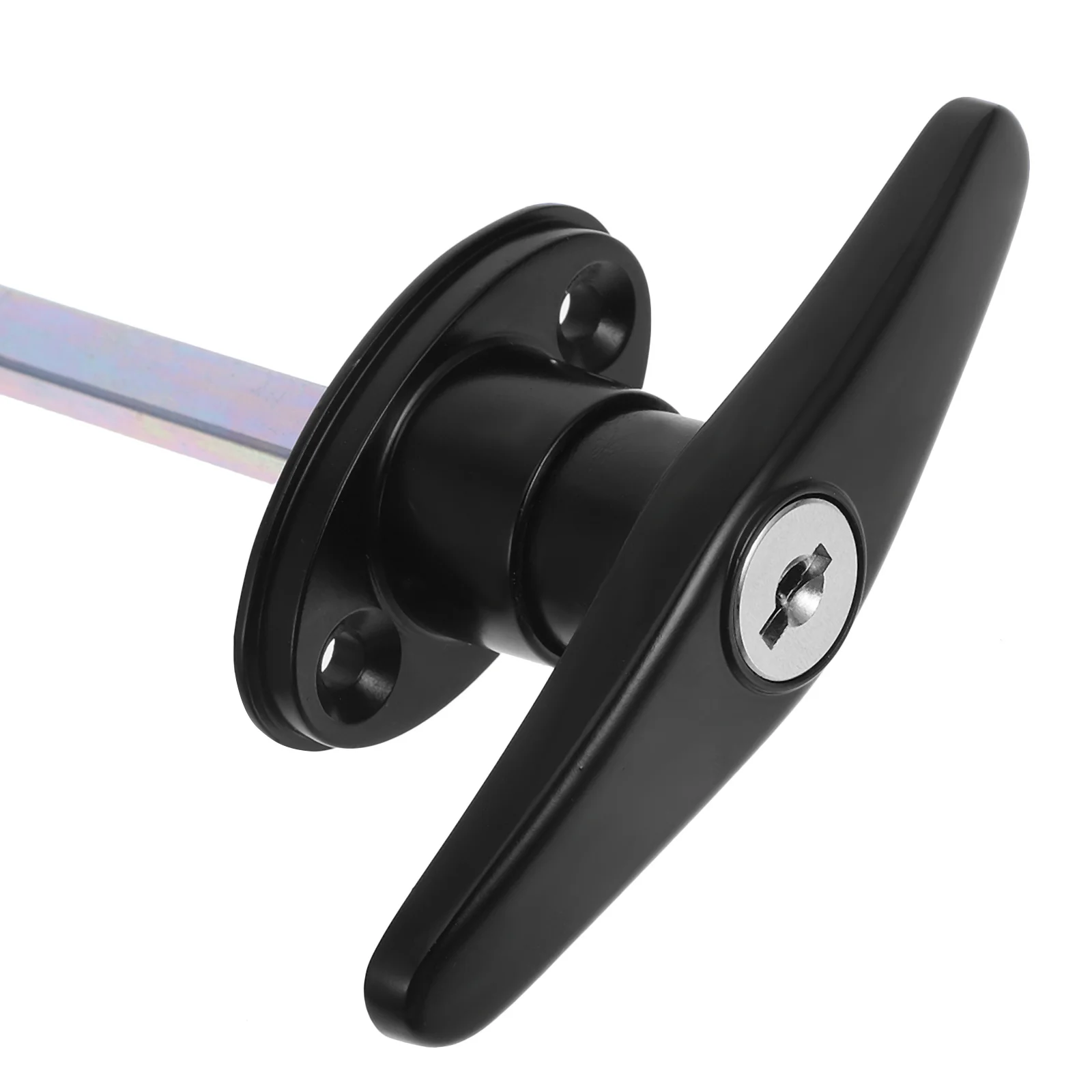 

Heavy Duty T Handle Lock Set for Wooden Gate Barn Door Garage Lockable Handle with Key Secure Door Latch Mechanism