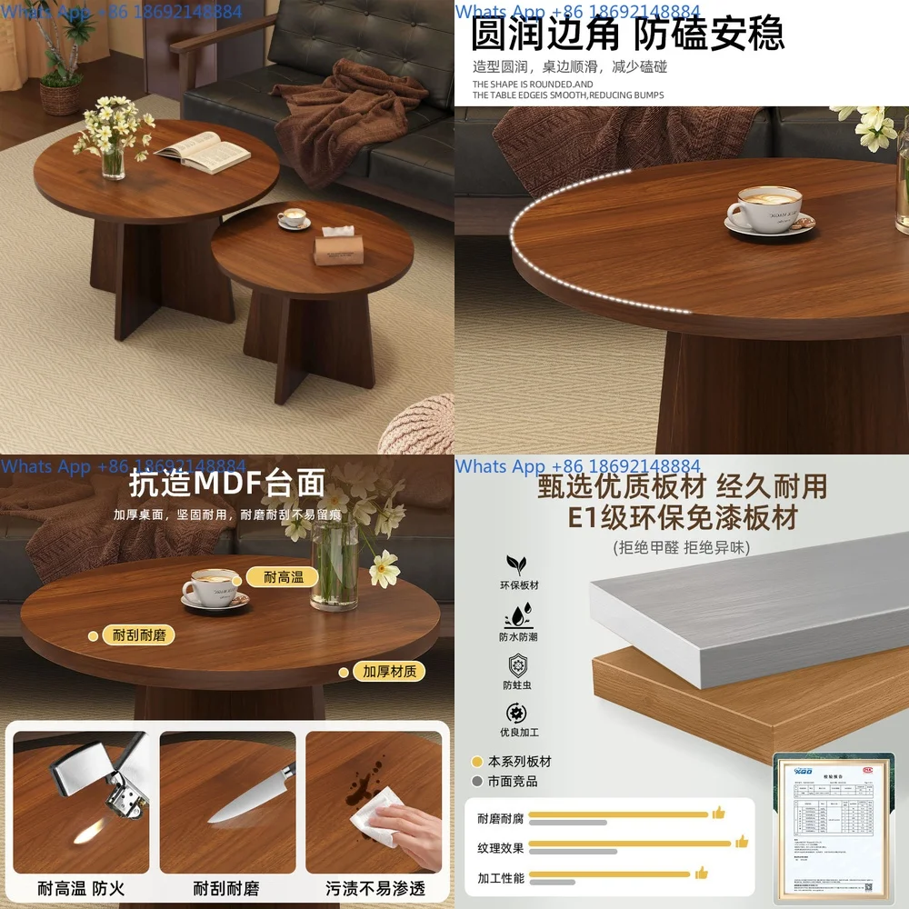 

Coffee Table for Living Room Small Space Side Table for Sofa Balcony Home Use Minimalist Design 2025 New Arrival