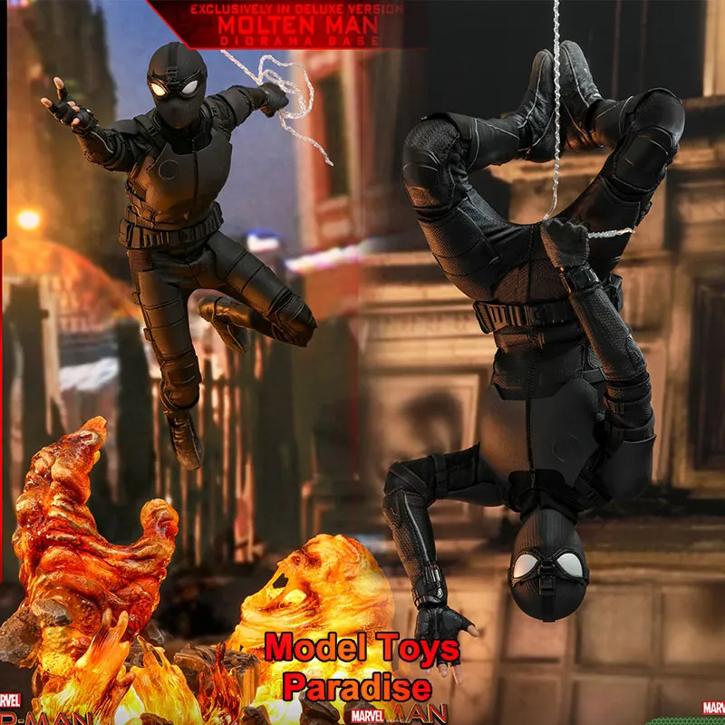 

HOTTOYS HT MMS541 1/6 Коллекционные игрушки Человек-паук Стелс-костюм Роскошная версия Супергерой Полный набор 12-дюймовая экшн-фигурка Модель Подарки