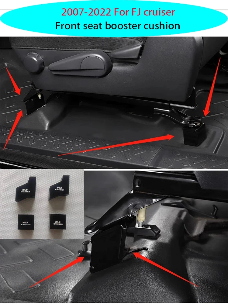OUIO Car 07-22 for 07-22 Toyota FJ Toyota FJ cruiser front seat aluminum alloy heightening pad adjuster Interior Accessories Aut