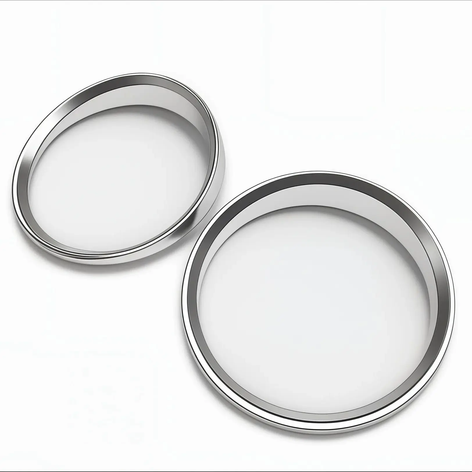 For BMW E90 E91 E92 E93 M3 Chrome Silver Bezel Trim Rings Speedometer Gauge Dial Cluster Instrument Panel