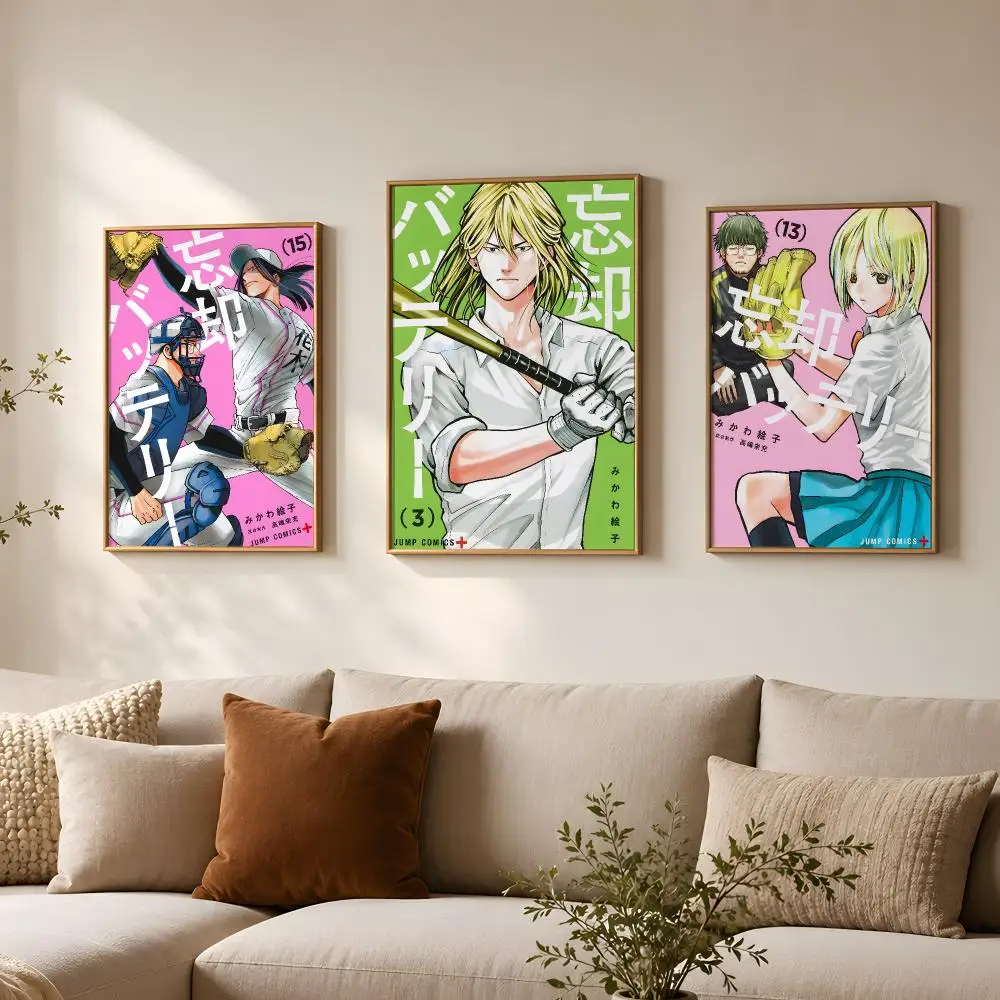 Anime O-Oblivion Battery-Y Poster Vintage Self Adhesive PP Wall Art for Living Room Bar Bedroom Home Decor Gift
