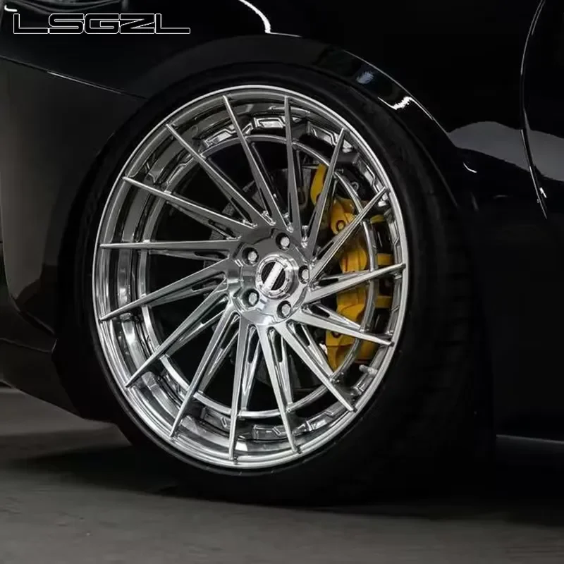 i OEM Forged Monoblack 2-piece Wheel 5x114.3 5x130 5x120 Rim Spoke Wire Chrome Concave for Rs7 Car