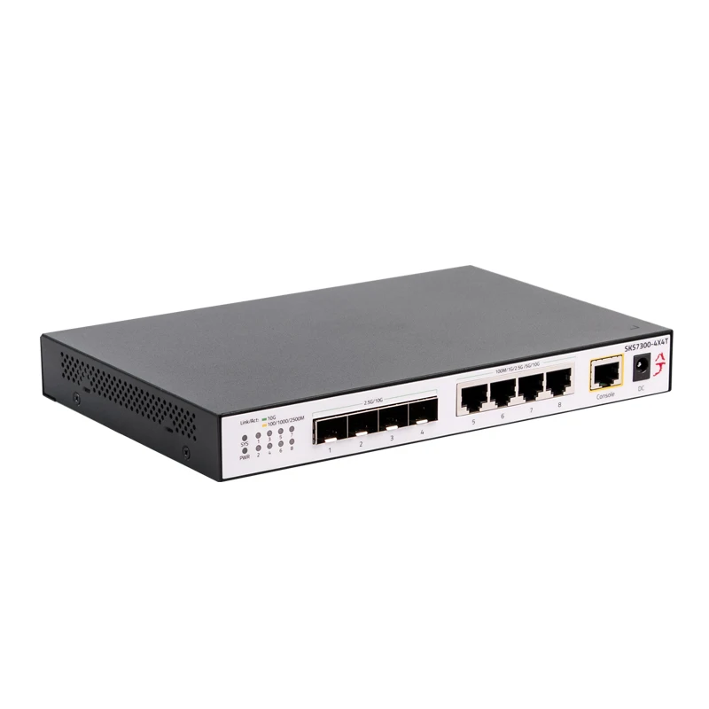 Imagem -02 - Xikestor Todos os 10g l2 Gerenciados Switch Portas 10g Rj45 Base-t Portas 10g Sfp Mais Uplink Ethernet Switch Web Cli Gerenciamento Vlan