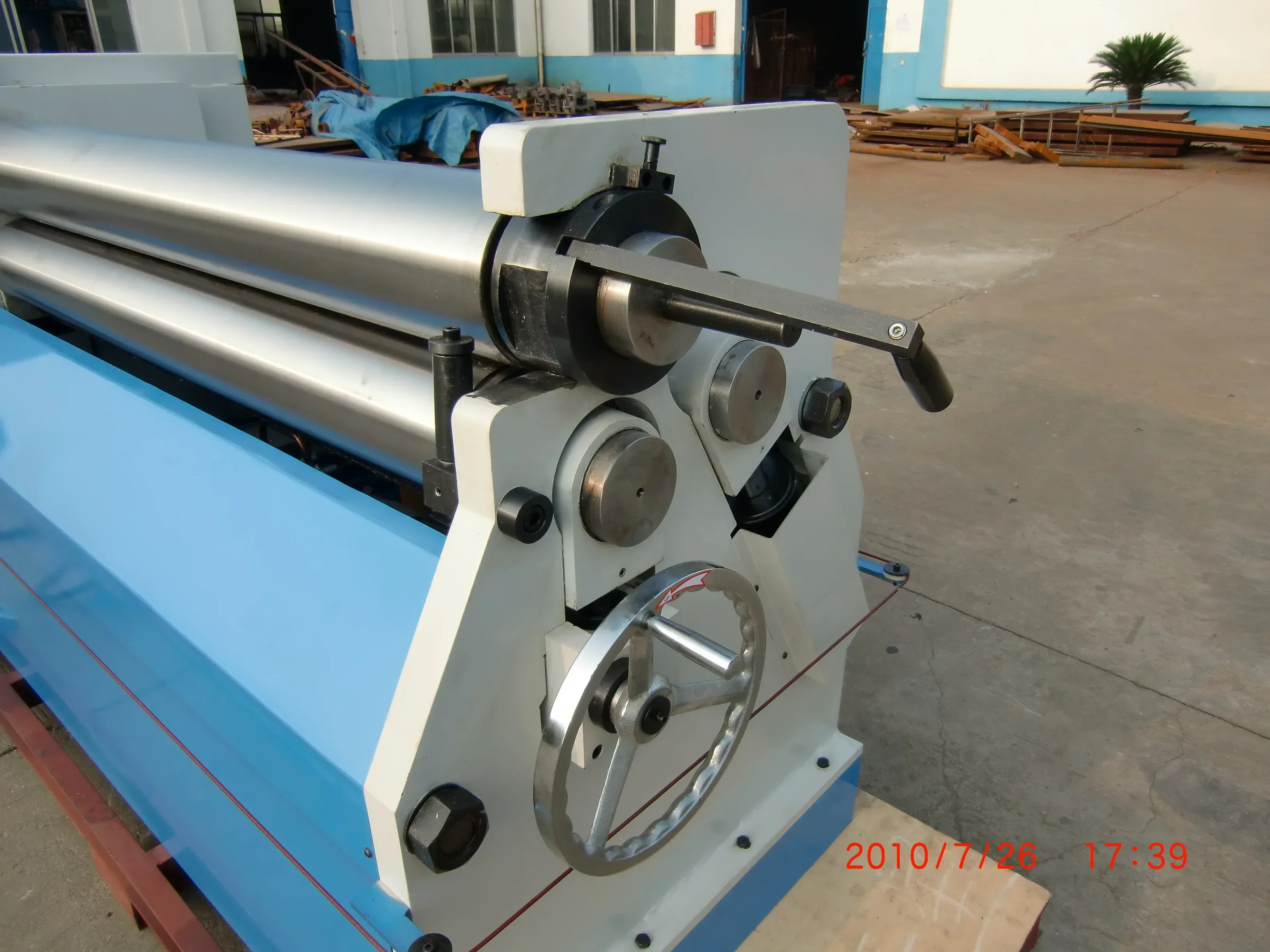 HER-1300X6.5 TTMC Hydraulic Slip Rolling Machine Motorised Plate Rolling 3 rollers Rolling Forming Machines