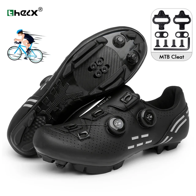 2023 Cycling Sneaker Mtb with Cleats Men Carbon Sports Speed Road Bike Shoes Women Mountain Racing Flat SPD Pedals Cycling Shoes