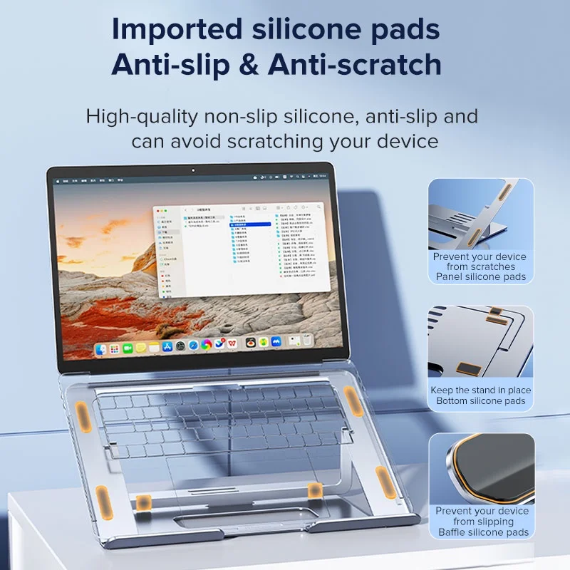 Llano Laptop Stand iPad Stand Computer Stand Aluminum Alloy Portable Adjustable Desktop Notebook Holder for 7-17.3 Inch
