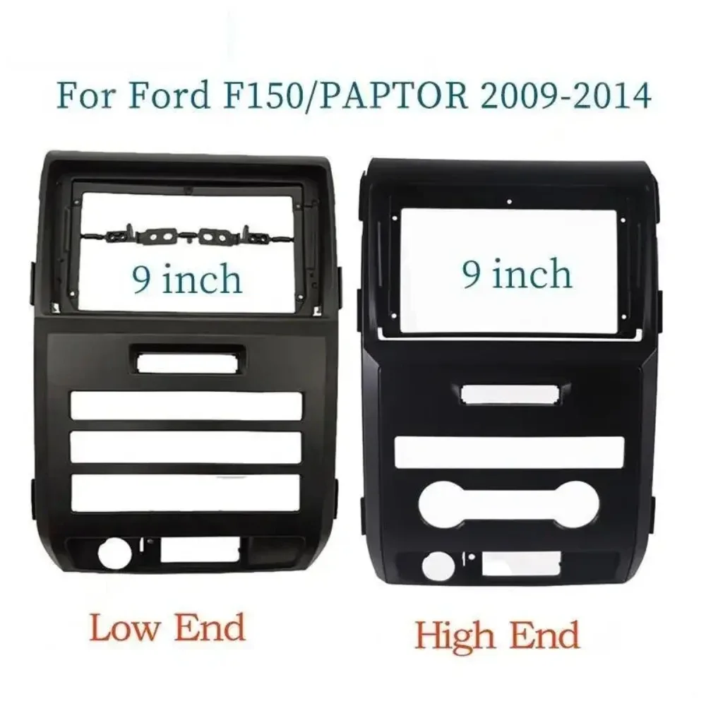 

Для FORD F150 PAPTOR Аксессуар 2009-2014 9-дюймовый автомобильный каркас, лицевой адаптер, Android-радио, монтажная панель, комплект отделки, крышки, инструменты