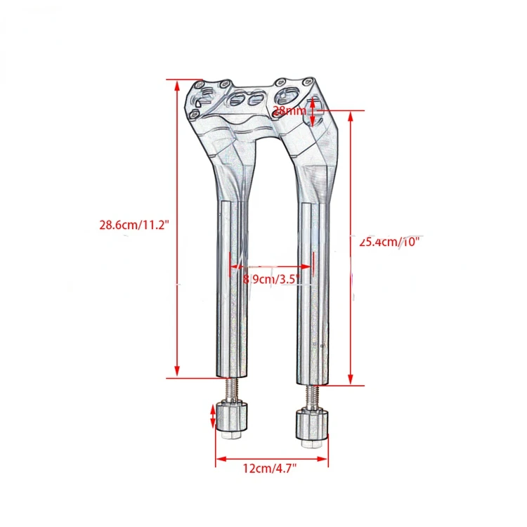 Elevador de manillar para Harley Sportster XL 1/8 883 Street Bob, barra en T de 6 ", montaje de abrazadera, reubicación de calibre, 1-1200"