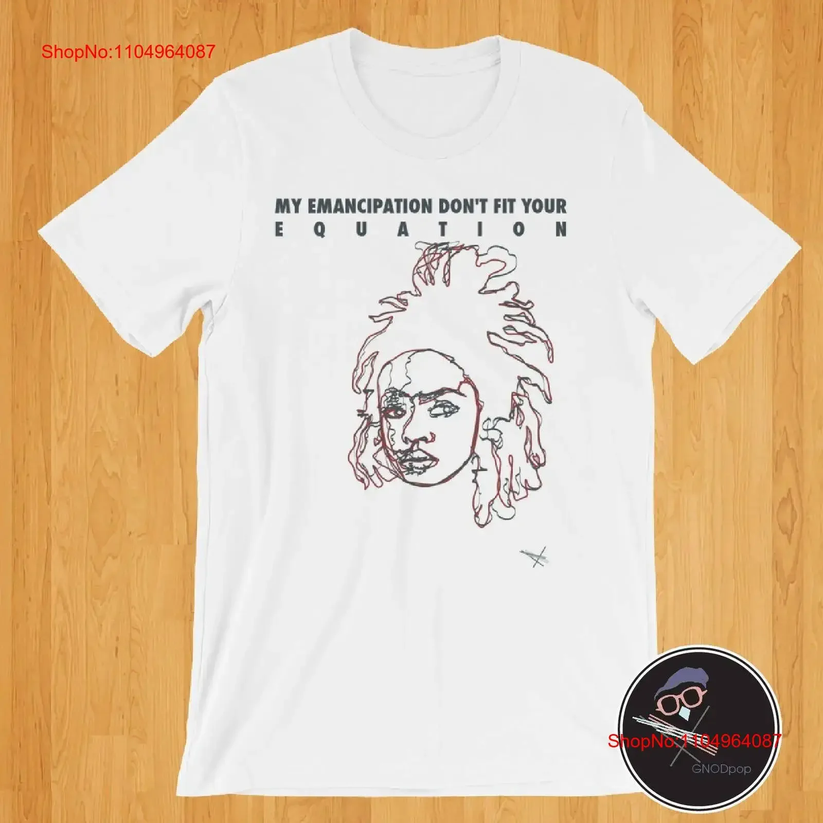 

Футболка Lauryn Hill My Emancipation Don't Fit Your Equation в стиле хип-хоп, черная девушка, магия для сестры, друга, феминистка, винтажная стираная