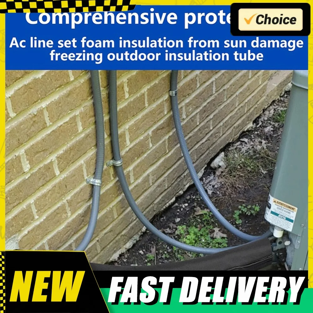 Portable AC Hose Insulation Sleeve Air Conditioners Insulated Hose Cover Wrap 3 Layers Insulated AC Hose Cover