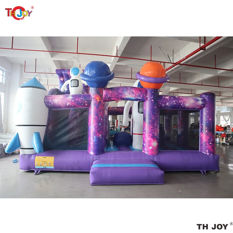 6x4m Galaxy Voyager Hüpfburg Astronaut Hüpfburg Weltraum aufblasbarer Hüpfburg
