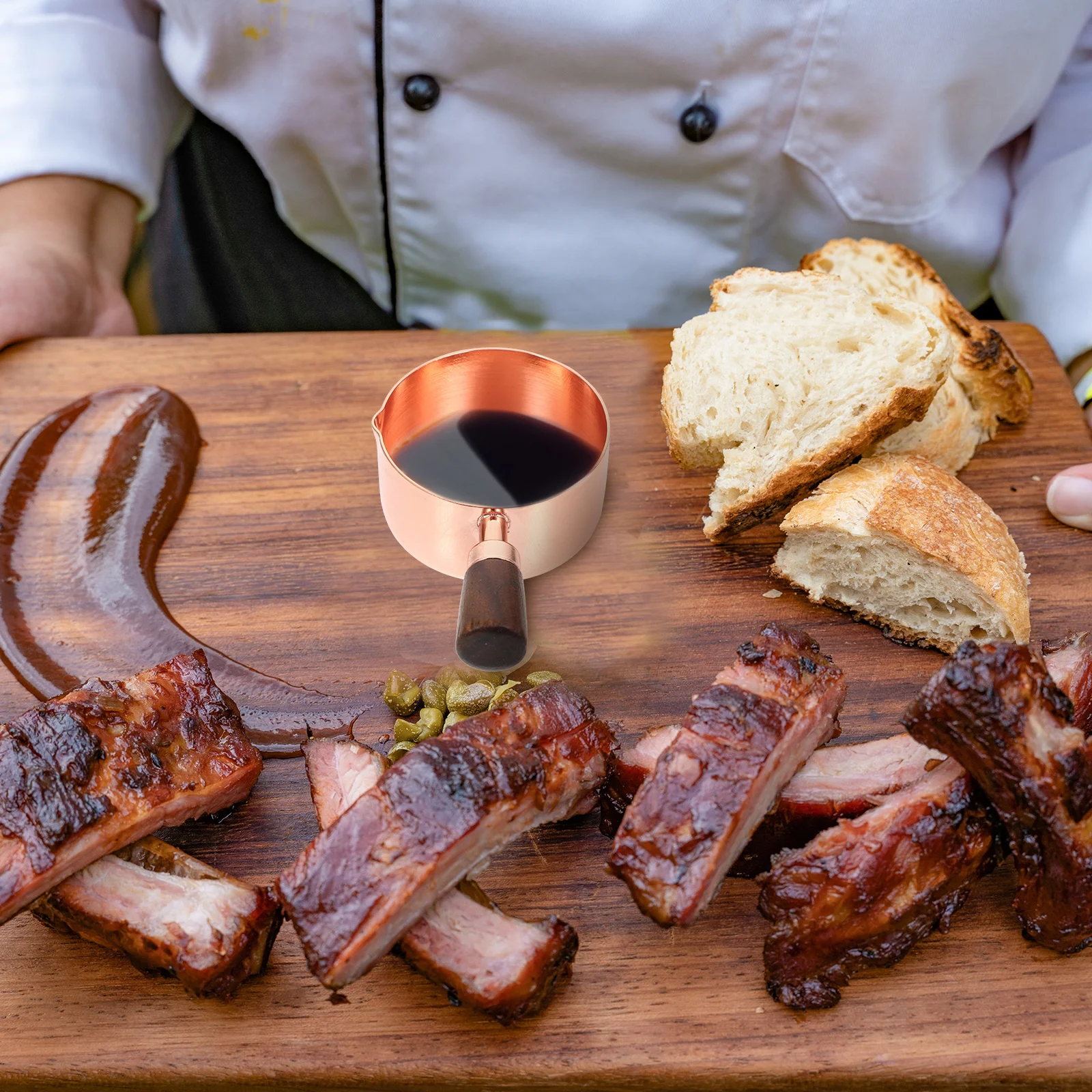 

1Pcs Stainless Steel Sauce Pot Smooth Polished Retro Style Food Dipping Cup for Kitchen Bar Hotel Use Sauce Bowl