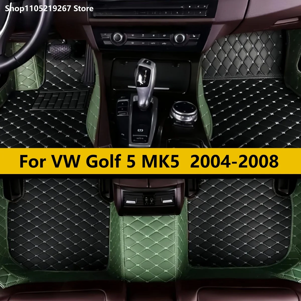 

Car Floor Mats For VW vw Golf 5 MK5 2008 2007 2006 2005 2004 Carpets Foot Pads Accessories Interior Rugs Replacement