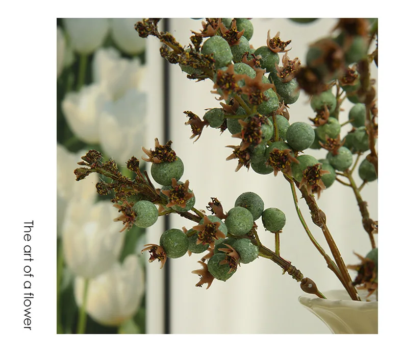 5 Stück/Set Kleine Künstliche Granatapfelblumen Weihnachtsdekoration für Zuhause Party Hochzeit Blumenarrangement Fotografie-Requisiten Beeren – Detail 12