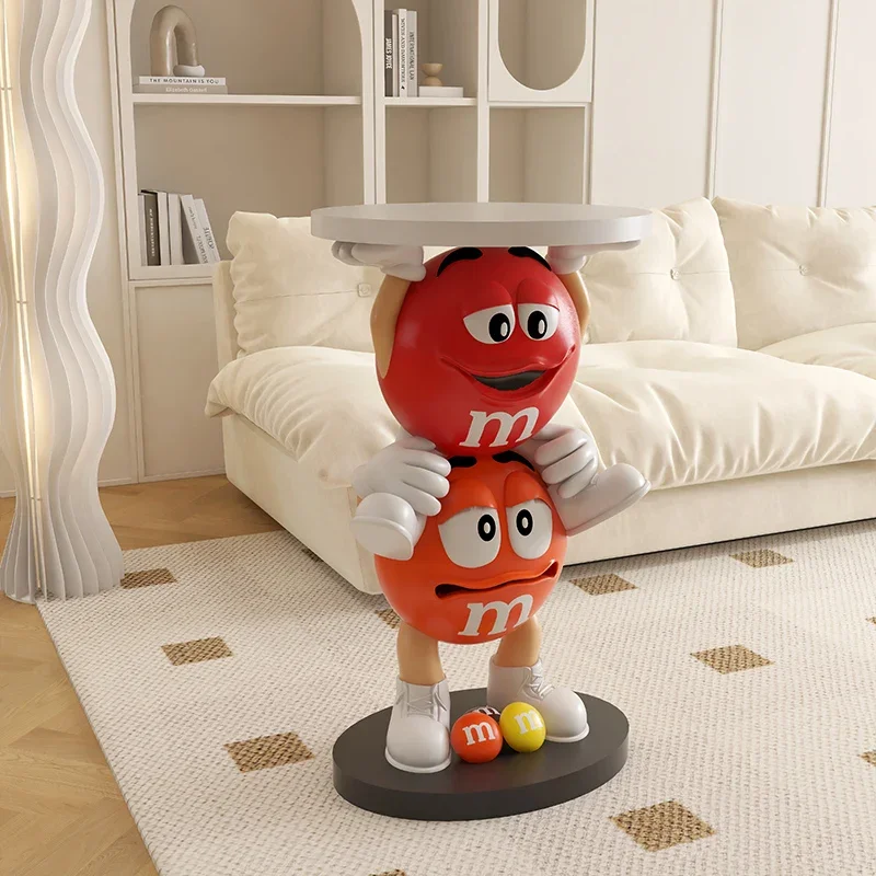 New Creative Cartoon Beans Living Room Sofa Side Coffee Table Corner Table Bedside Table Floor Small Apartment
