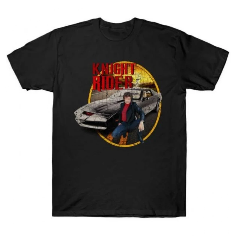 

Super Car 1982 Knight Rider 80s Retro Gift t shirt 100% cotton printed tee Short Sleeve Graphic Clothes All size tops S-6XL