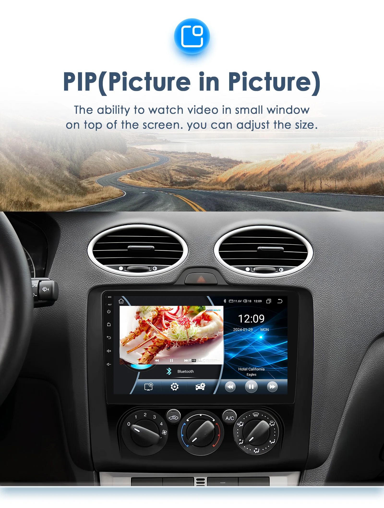 9 "Android 13 Auto radio GPS Stereo Für Ford Focus EXI ZU 2004-2011 Multimedia-player 4G Autoradio DSP Carplay 2din SWC Kopf Einheit – Detail 26