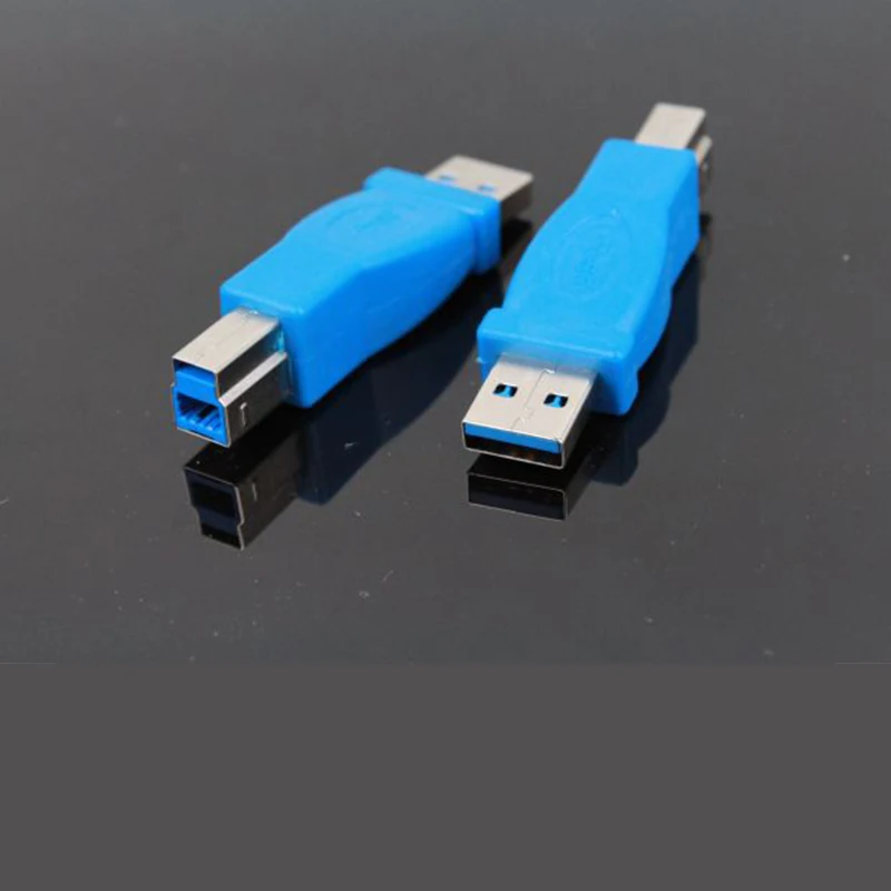 Lingable USB 3.0 drukarki adpater USB3.0 typ B męski/żeński na męski/żeński konwerter złącza drukującego do skanera