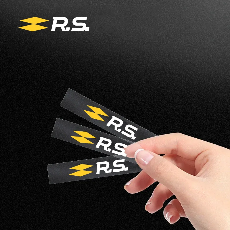 

Car Badge Sticker Full Body Wheel Decals Emblem Stickers For Renault RS Scenic Logan Megane Safrane Kangoo Master Koleos Sandero
