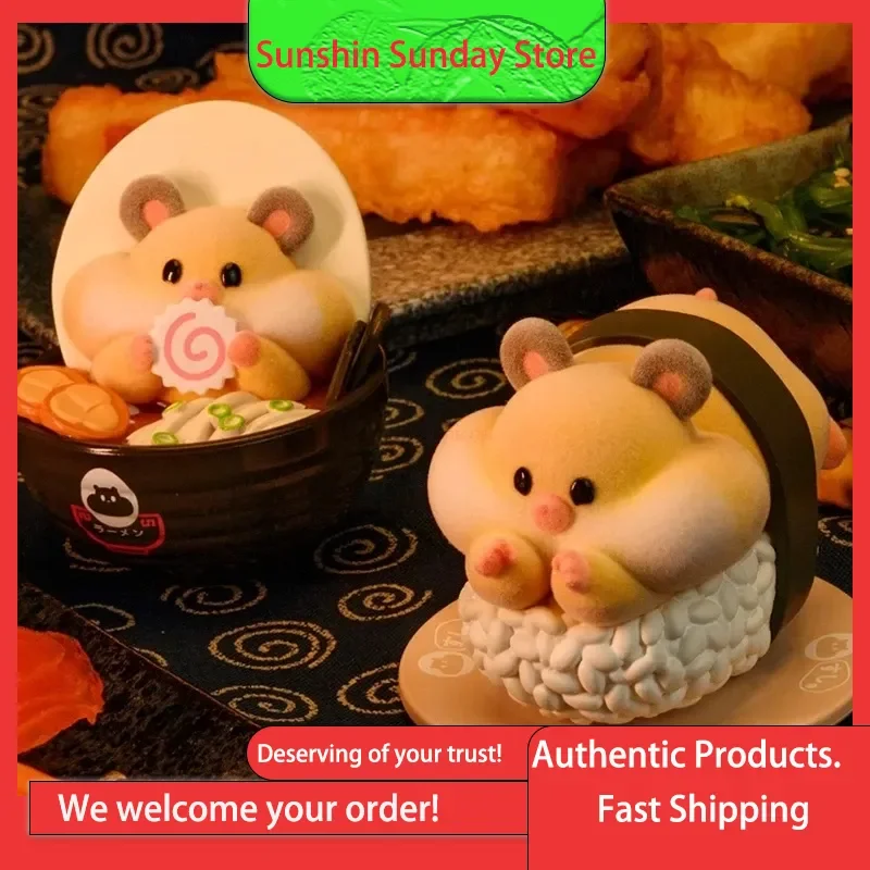 

Authentic Mancang And Friends Hamster Blind Boxes Cute Girlish Heart Internet-Famous Plush Figurines A Set Of Gift Dolls Figure