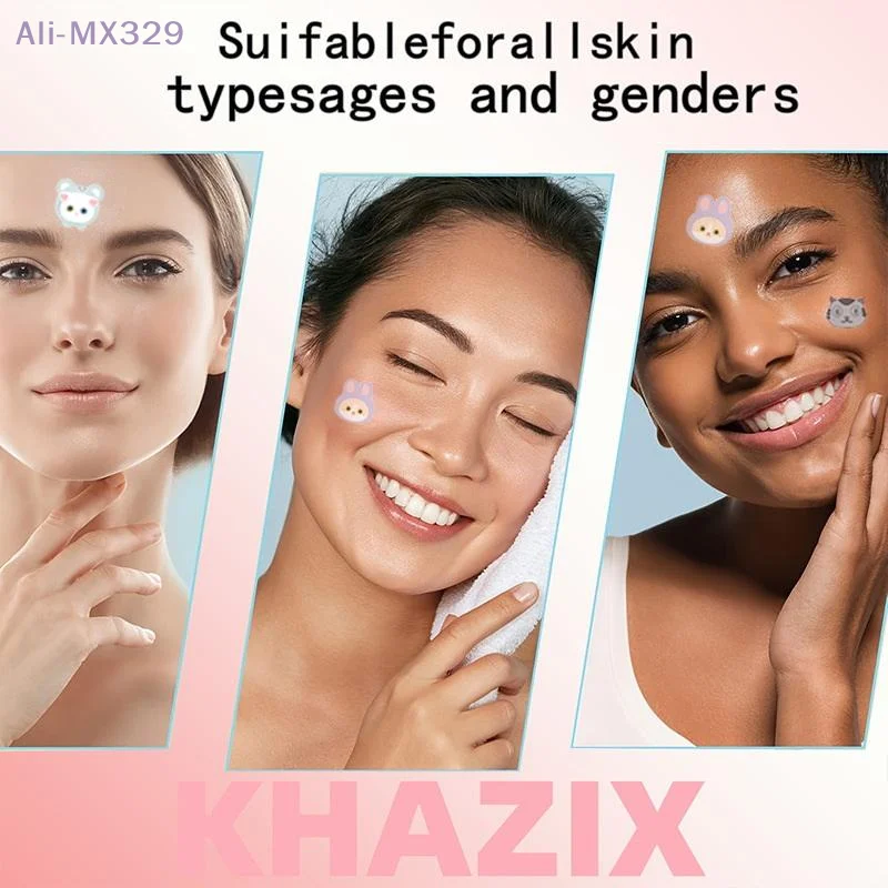 {MX329} 600Pcs Plester Jerawat Hidrokoloid Bentuk Kartun Kucing Anjing Berwarna-warni Penutup Perawatan Jerawat Stiker Penghilang Jerawat